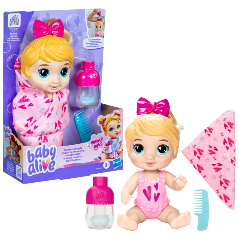 Boneca Baby Alive Bebê Shampoo Loira - Hasbro F9119