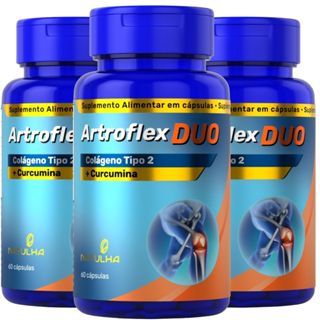 KIT 3X ArtroFlex DUO (Cúrcuma + Colágeno tipo II ) 60 cápsulas - Natulha em Oferta na Shopee
