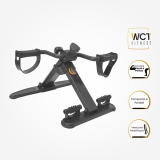 Mini Bicicleta Cicloergômetro Dobrável Com Massageador Pedalinho Fisioterapia Monitor Wct Fitness