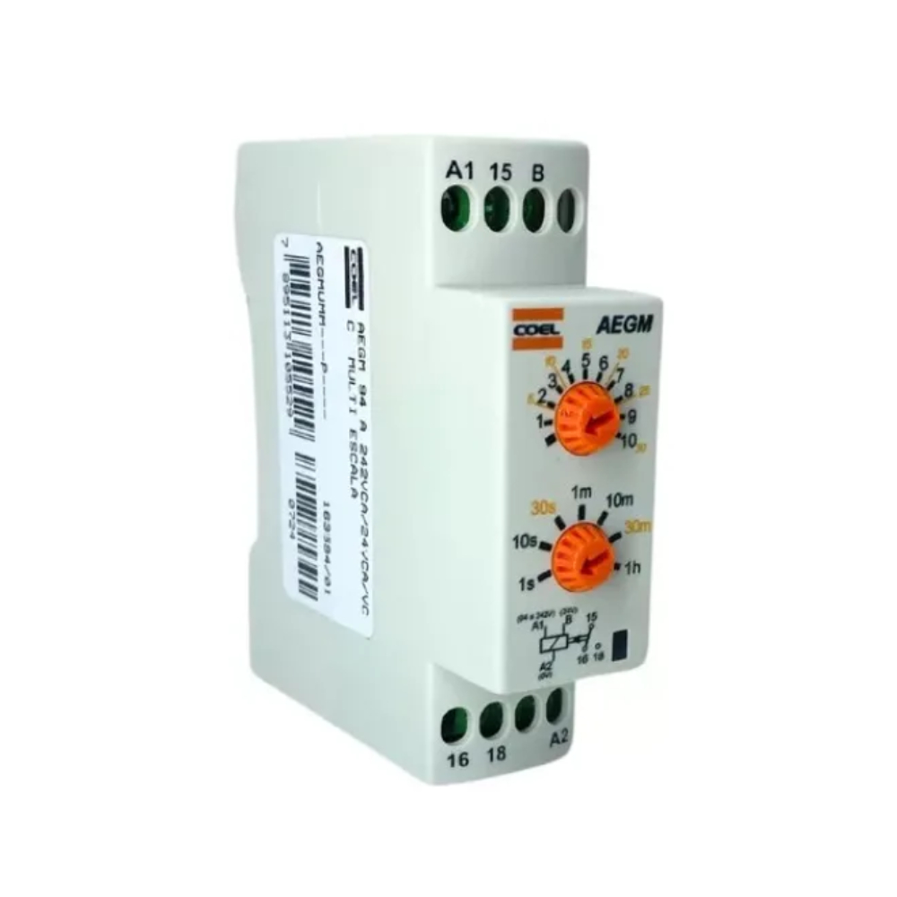 Relé De Tempo Coel Aegmumm-p Multitensão 24-242vca/vcc Original NF