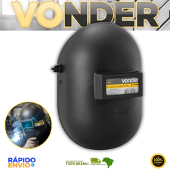 Máscara Para Solda Com Visor Fixo Lente VD 720 Vonder Proteção Facial Resistente Oferta Premium Top