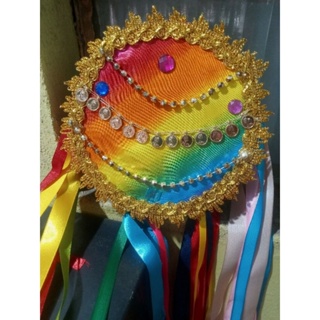 pandeiros cigano com fitas .varias cores em Oferta na Shopee