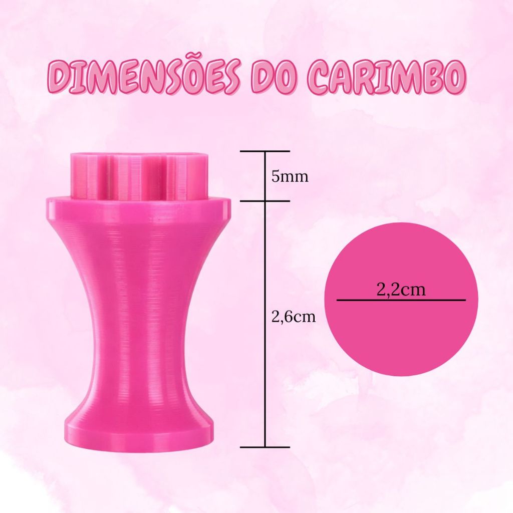 Detalhes do Carimbo para Brigadeiro e Docinhos Chá de Bebê Mamadeira Ursinho Molde Confeitaria - Festa 5 Peças