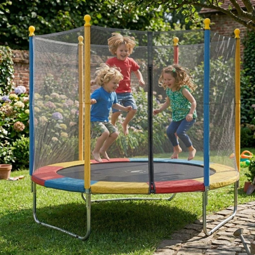 Cama Elástica Trampolim Infantil de 1,80M Coloridas - Divertida e Prática