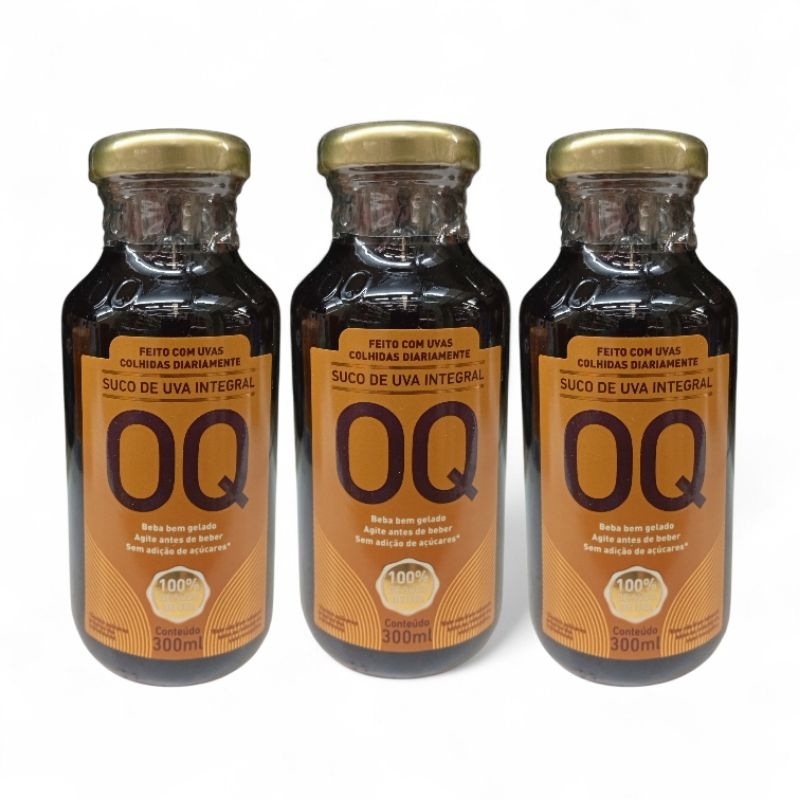 Suco de Uva Integral Kit 3x 300ml – 100% Natural