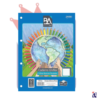 REFIL PARA CADERNO ARGOLADO FICHÁRIO - JANDAIA 96 FOLHAS 20 X 27