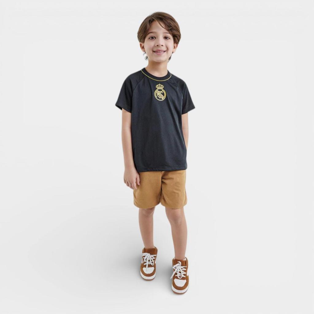 Camiseta Infantil Real Madrid Lenda Menino - Preto