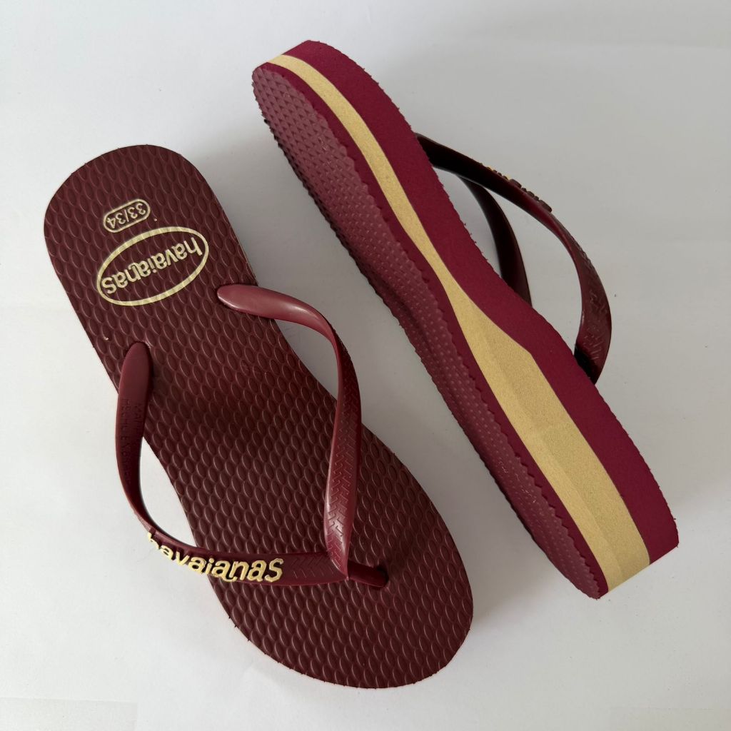 CHINELO Tamanco Sandália Feminina em Borracha EVA cor Bordo e variações