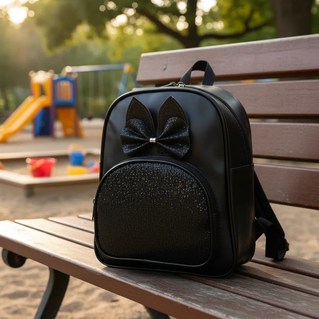 Bolsinha Infantil Pequena Com Lacinho Alça Regulável De Costas Para Passeio SUPER LINDA