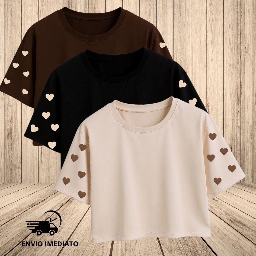 Blusa Feminina Croppeds Oversized Moda Street T-shirt Feminina