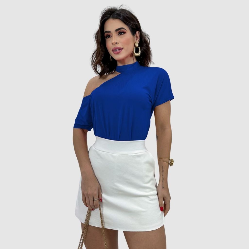 Blusinha Ciganinha Feminina Blogueira Blusa Shocker Barato Noites Romanticas em Oferta na Shopee