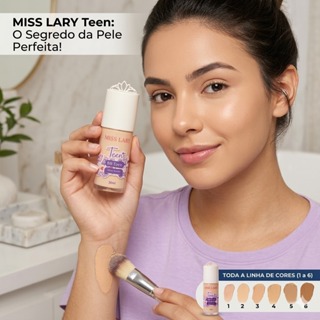 Base Fluida BB Cream Cobertura Natural Maquiagem Miss Lary Lua Neve em Oferta na Shopee