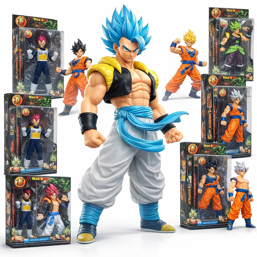 Boneco Action Figure Goku Vegeta Broly 20cm Dragon Ball Z Vários Modelos Colecionáveis Premium Ori