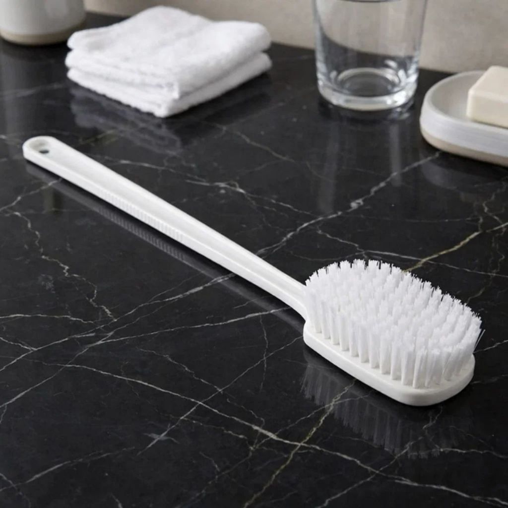 Escova de Banho Cabo Longo para Costas com Cerdas Macias e Massageadora