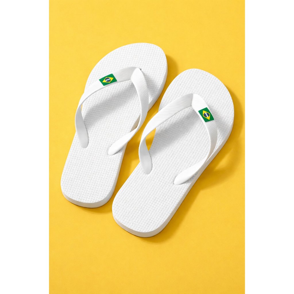 Chinelo Infantil E Adulto Feminino E Masculino Bandeira Brasil