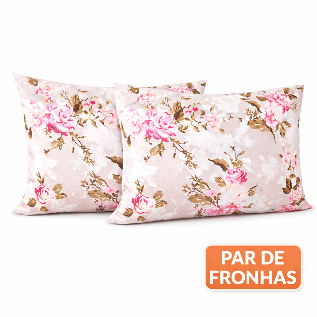 KIT 2 FRONHAS TECIDO PERCAL 200 FIOS TOQUE DE ALGODAO em Oferta na Shopee