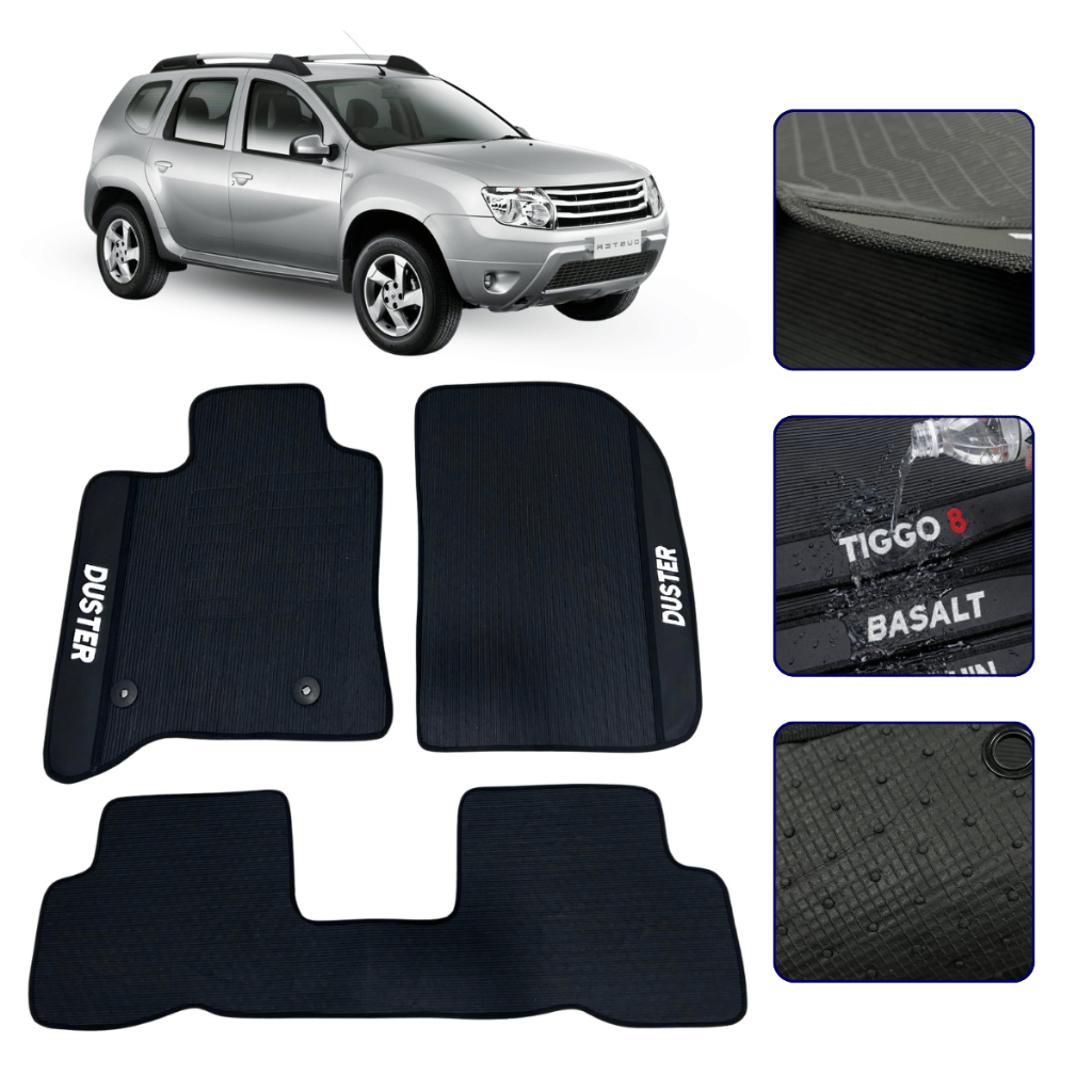 Jogo de Tapete Emborrachado Para Duster 2012 2013 2014 2015 Kit Automotivo