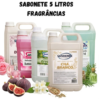 Sabonete Líquido 5 Litros Galão Para Mãos Lavabo Banheiro Refil Econômico Aromas FraganciasVariados em Oferta na Shopee