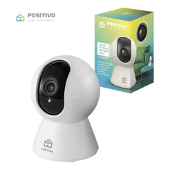 Smart Câmera Bot Wi-Fi 360° Positivo Casa Inteligente 3ª Geração 4MP 15 FPS Detecção de Movimentos Visão Noturna Áu