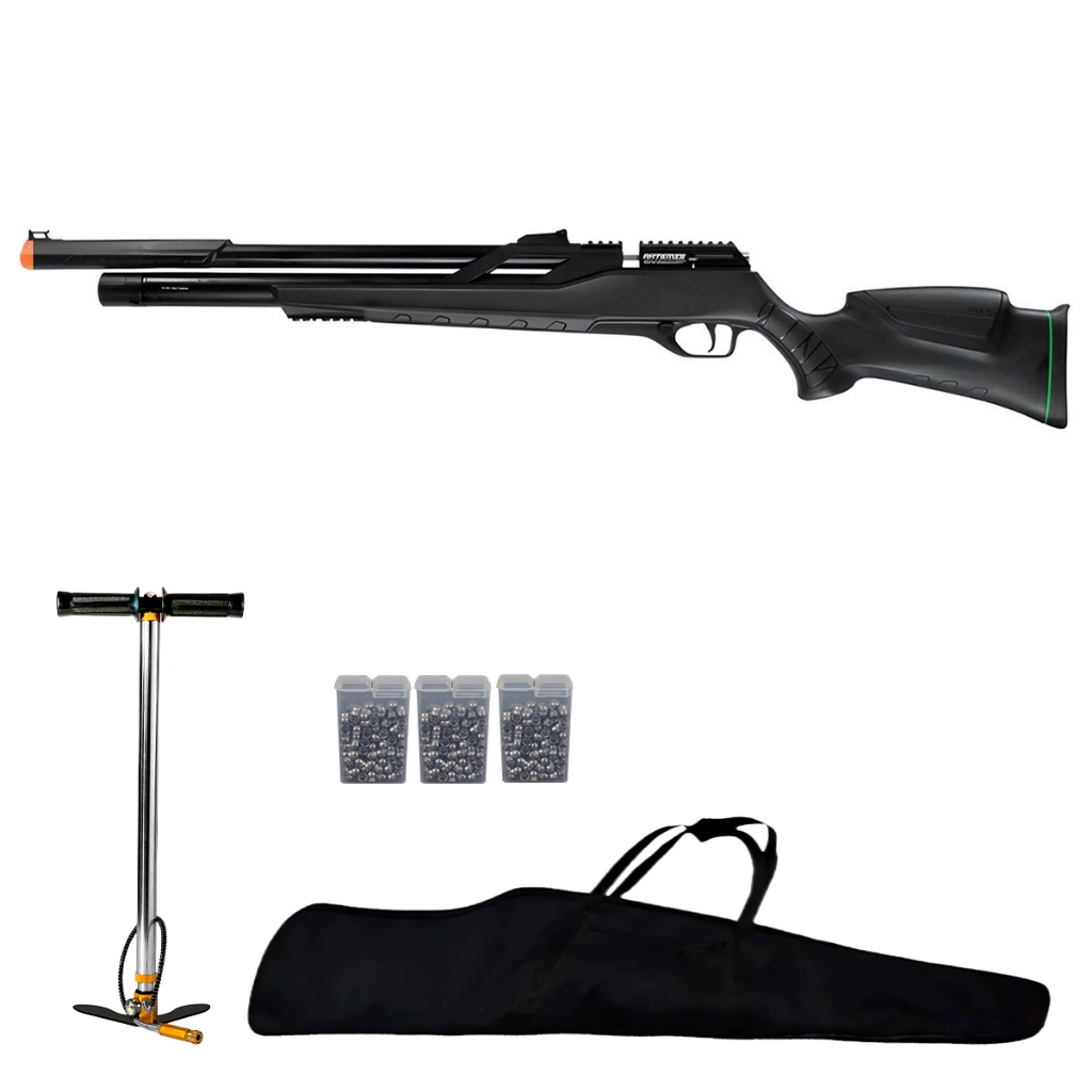 Carabina de Pressão PCP T-Rex 5.5mm FXR277 com Válvula Reguladora Artemis + Capa + Bomba + 3 Chumbos