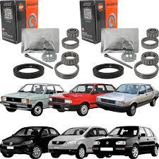 2UN O PAR KIT ROLAMENTO TRASEIRO FORD VW GOL CARRETINHA REBOOK COMPLETO C/RETENTOR E GRAXA VKBA4529A