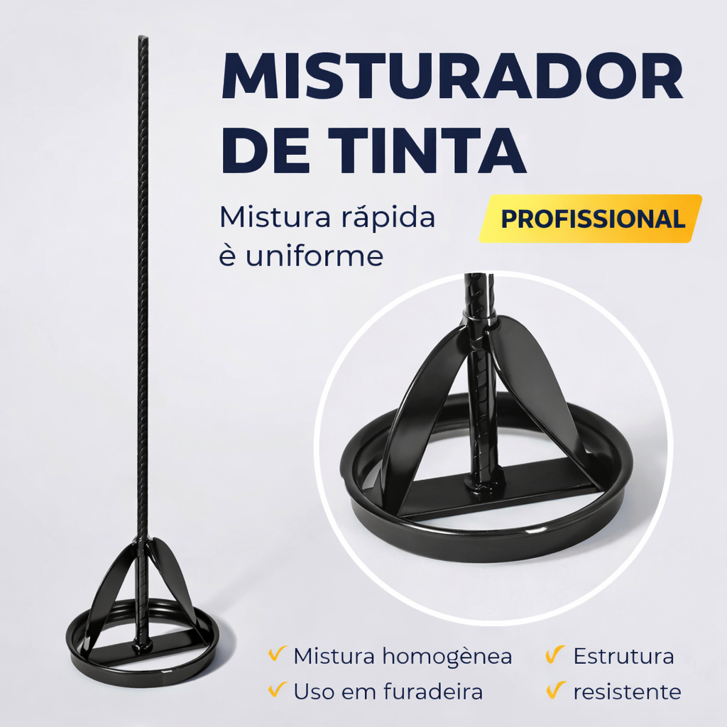 Misturador de Tinta, Argamassa, Gesso Textura Batedor de Tinta para Furadeira