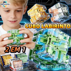 MEDOOSI Brinquedo e Jogo Educativo Labirinto 3D de Bolinhas - Cubo Mágico 3x3 para PK e Pensamento Lógico Crianças