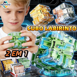 MEDOOSI Brinquedo e Jogo Educativo Labirinto 3D de Bolinhas - Cubo Mágico 3x3 para PK e Pensamento Lógico Crianças