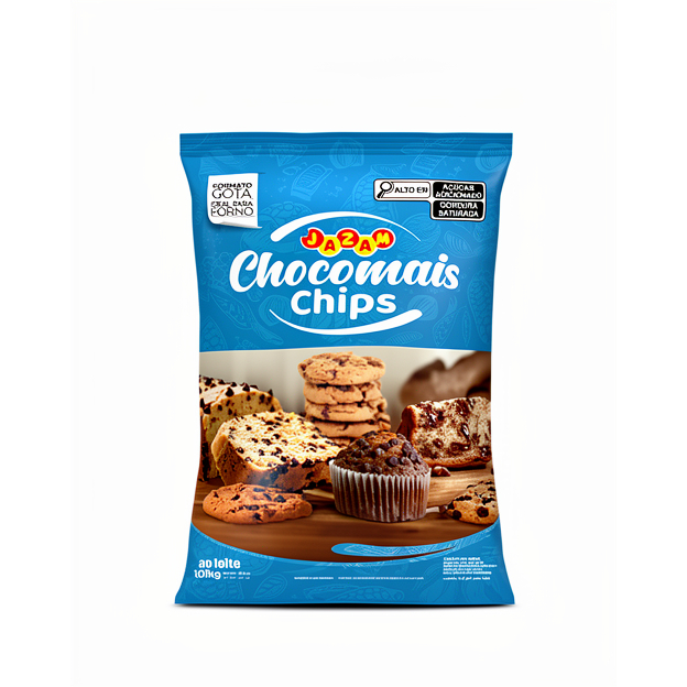 Gotas de Chocolate Chocomais Chips 1,01kg Forneavel em Oferta na Shopee