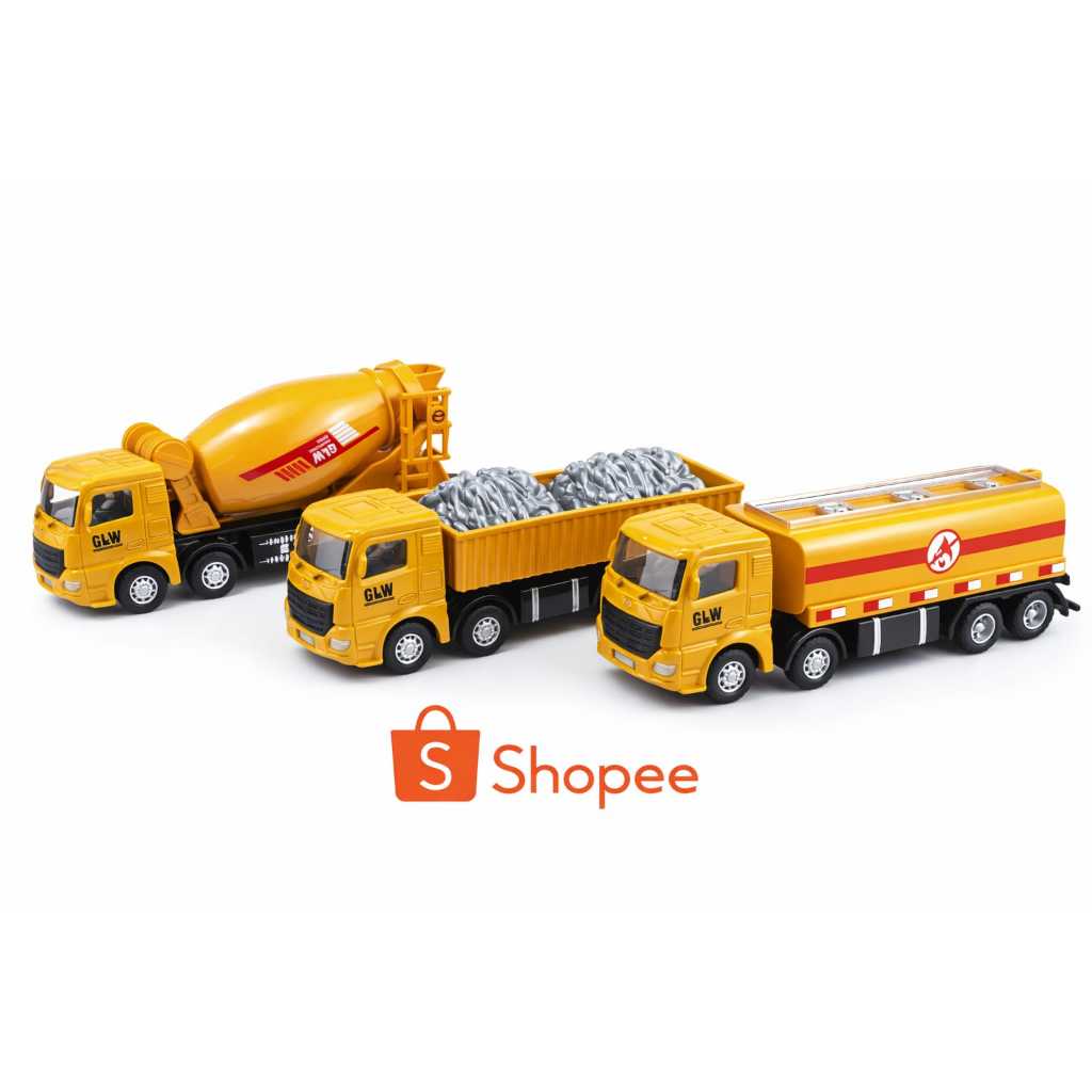 Caminhão de Brinquedo Construção Infantil | Betoneira | Caçamba | Caminhão Tanque