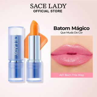 SACE LADY Batom Mágico hidratante labial de longa duração brilho em Oferta na Shopee