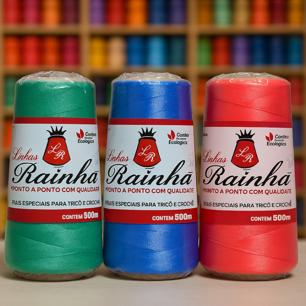 Kit 3 Cones Linha Grossa Polipropileno 500m TEX 360 Crochê Macramê em Oferta na Shopee