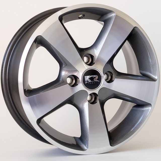 Kit 4 Rodas Aro 13 4x108 Ford ka fiesta Ecosport Black Gloss Krmai K27