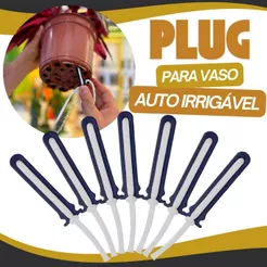 Kit 3/24 Plug Autoirrigável Raiz Condutor De Umidade Para Vaso e Planta Regador Automático Auto Irrigavel Vaso Raiz