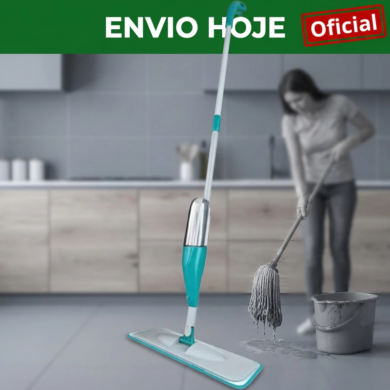 "Limpeza Fácil: Mop Spray PRO por R$ 39,98! 🧼"