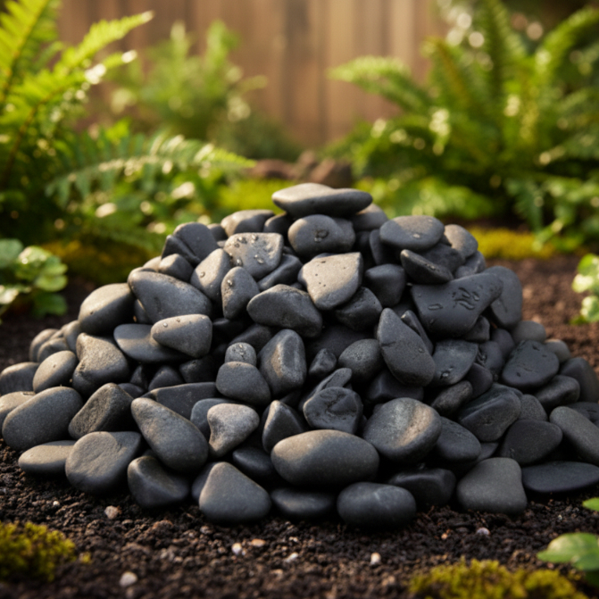 Pedra Seixo Preta Dolomita Jardim Vaso Decoração 5 ou 15 kilos Gold Plant em Oferta na Shopee