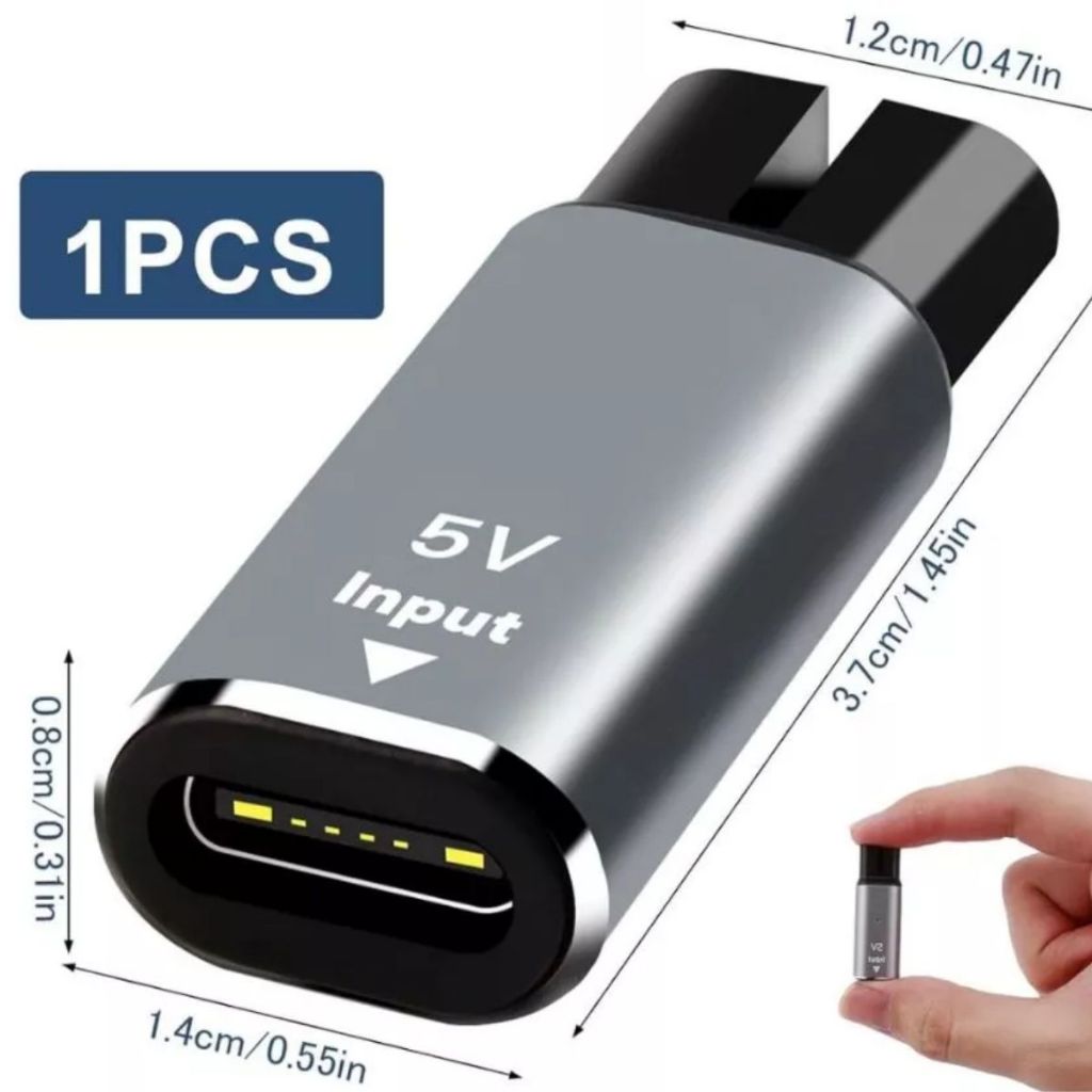 ADAPTADOR CARREGADOR TIPO C PARA BARBEADOR ELÉTRICO PHILIPS