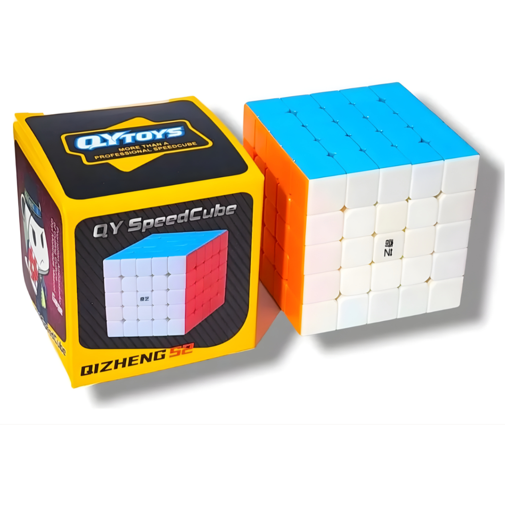 Cubo Mágico De QY Rubik 5X5X5 Cubos 66mm Velocidade Bolso Adesivo Quebra Cabeça Profissional