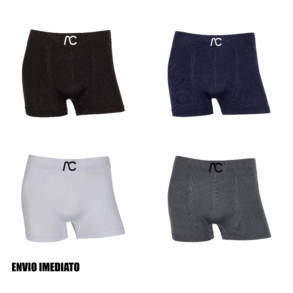 Kit 2 ou 4 cuecas boxer AC & Co Originais Microfibra confortáveis Sem Costura
