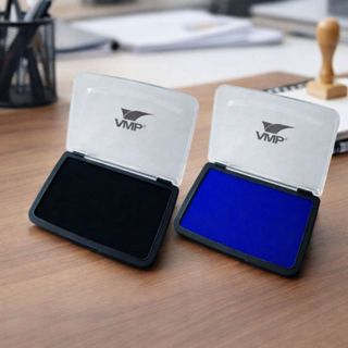 Almofada Para Carimbo N.4 Tinta Azul Vermelho Almofada Escritório Office Almofada Carimbeira VMP em Oferta na Shopee