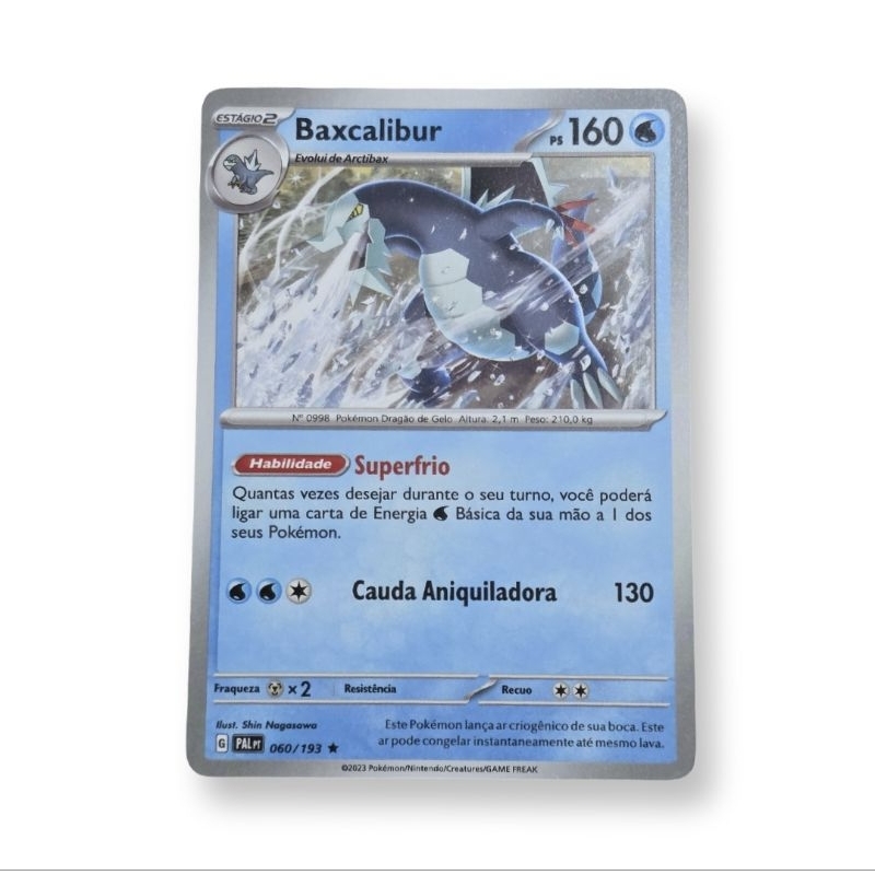 Carta Pokémon Baxcalibur 060/193 - Evoluções em Paldea