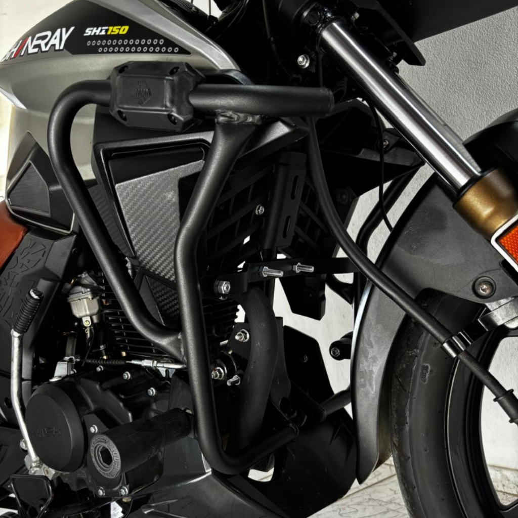 PROTETOR DE CARENAGEM E MOTOR JEF 150 150S SHINERAY COM SLIDER NYLON ABS 2022 2023 2024 2025 2026