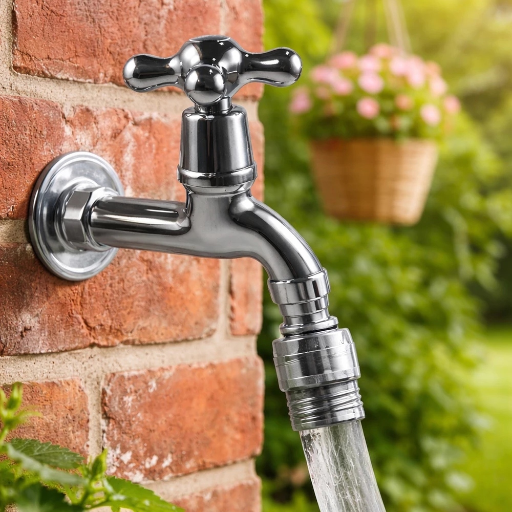 Torneira cromada resistente instalacao facil bica agua cozinha banheiro acabamento brilho de achadinhos