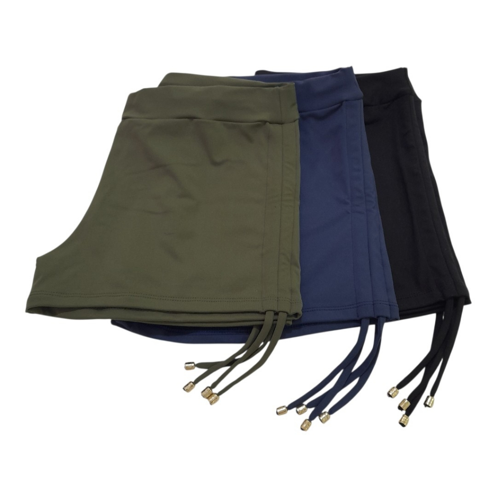 Kit 3 Short Suquini Praia Feminino Poliamida Forrado Atacado