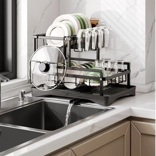 Escorredor de Louças Rack Aço Carbono Organizador Preto em Oferta na Shopee