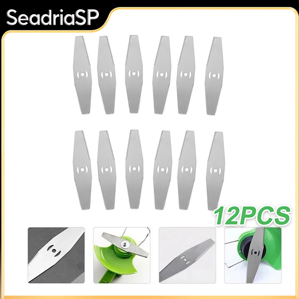 Kit 12 Peças Lâminas De Cortador De Grama Aparador De Bermas