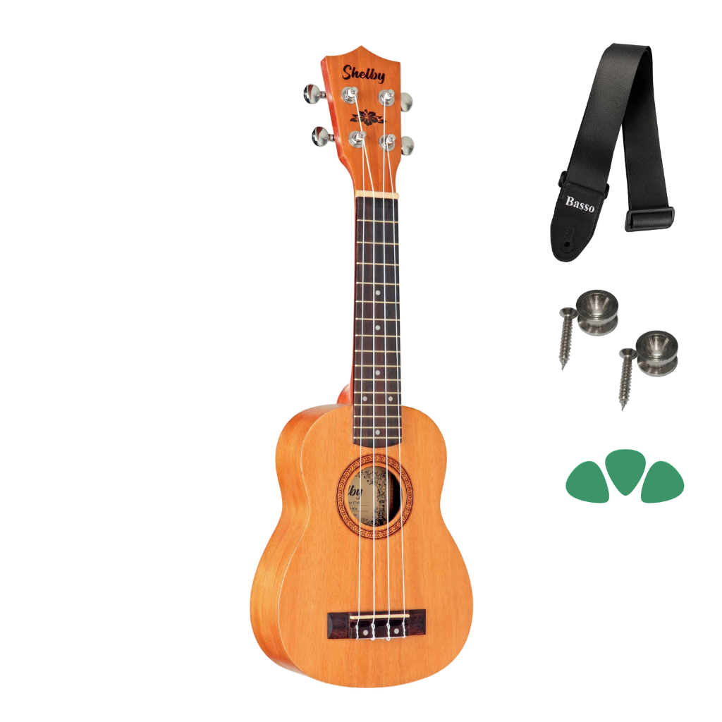 Ukulele Shelby  Su21m Soprano Acústico - Stnt + Brinde em Oferta na Shopee