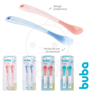 Kit com 2 Colher Termossensível Para Bebe Térmica Infantil Rosa e Azul Menino e Menina em Oferta na Shopee