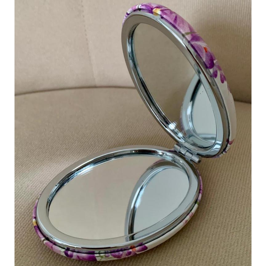 Espelho De Bolsa Oval Super Resistente Estampado Com Duplo Foco Espelho Pequeno em Oferta na Shopee