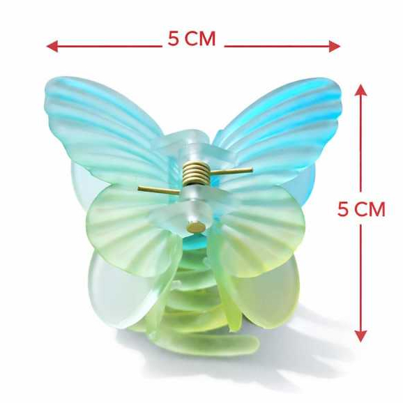 12 Presilhas Piranhas Acrílica Borboleta Colorida – Asas Duplas 5x5 cm em Oferta na Shopee